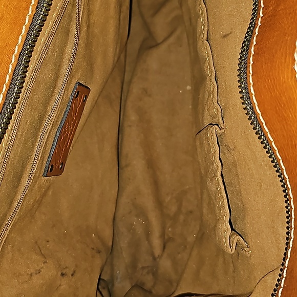 PatriciaNash. Rosa Benini Tan Ladies Womens Bag Leather Patch Appliqu - Picture 4 of 6